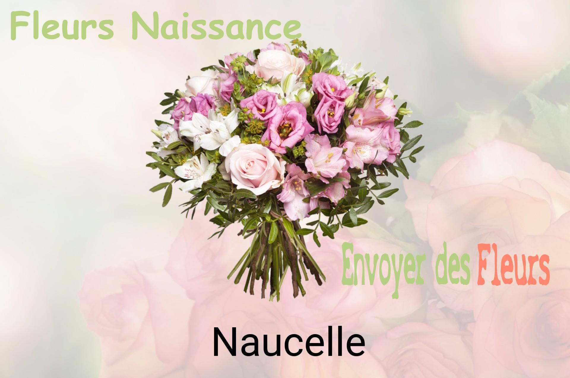 Bouquet de fleurs de naissance livré à Naucelle
